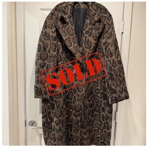 Attere Men's Leopard Print Wool Jacket